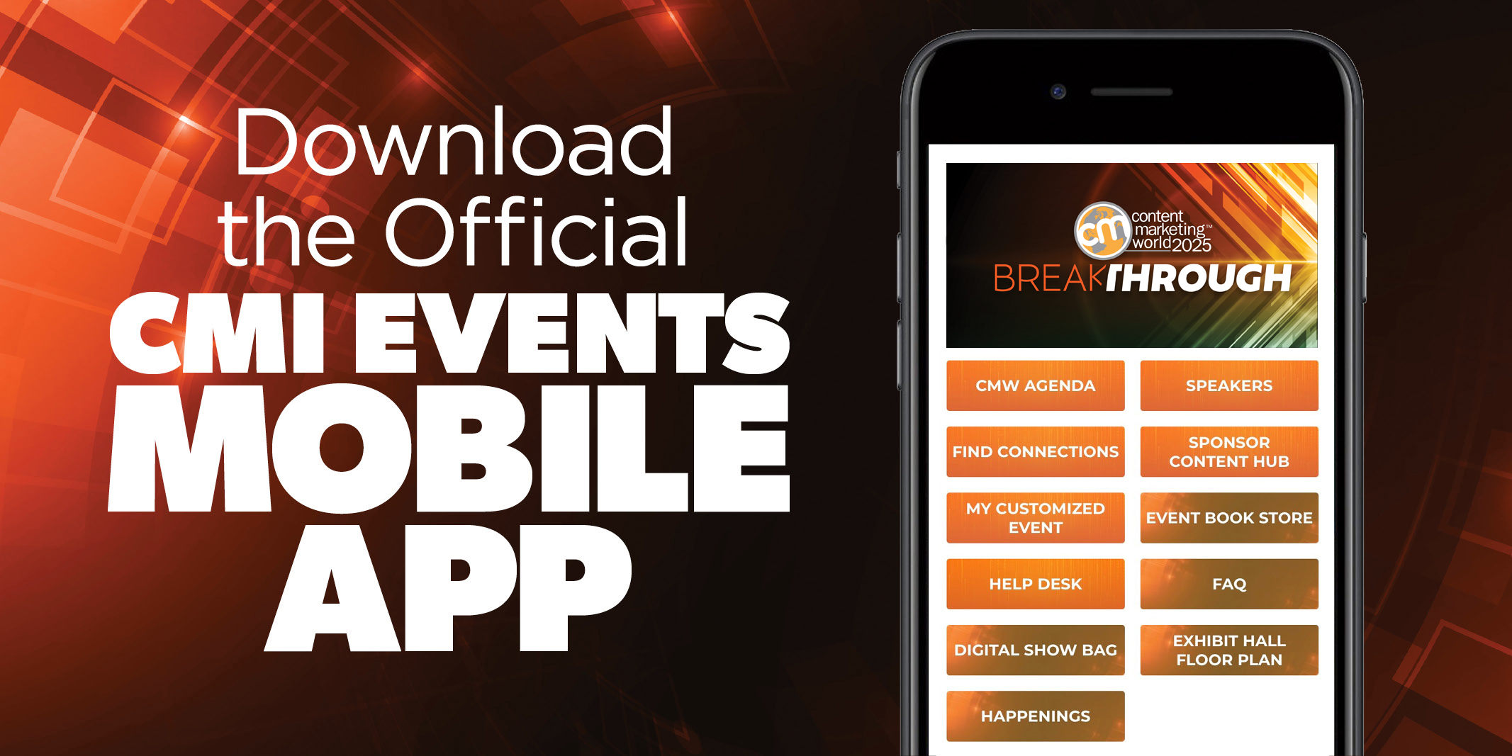 Download the Official CMI Events Mobile App