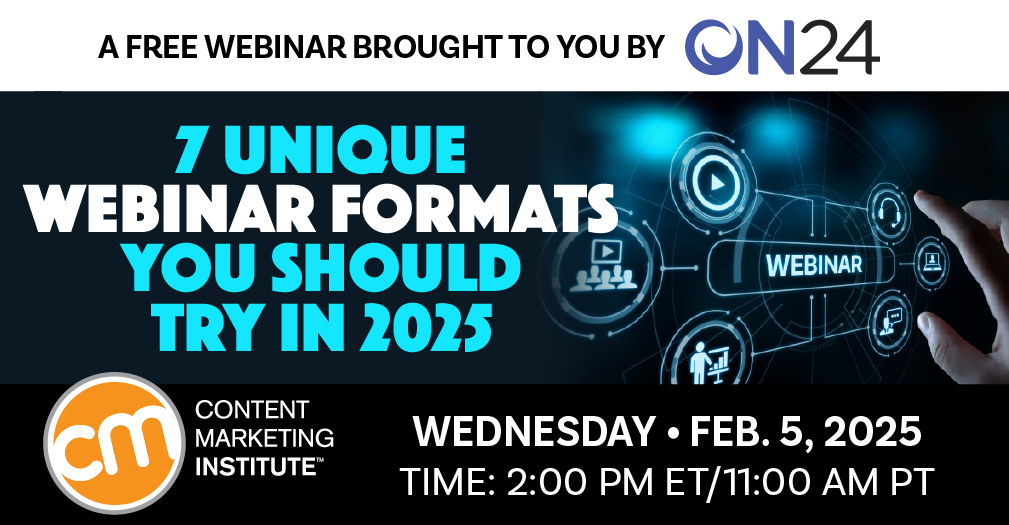 Next Wednesday: 7 Unique Webinar Formats You NEED to Try This Year