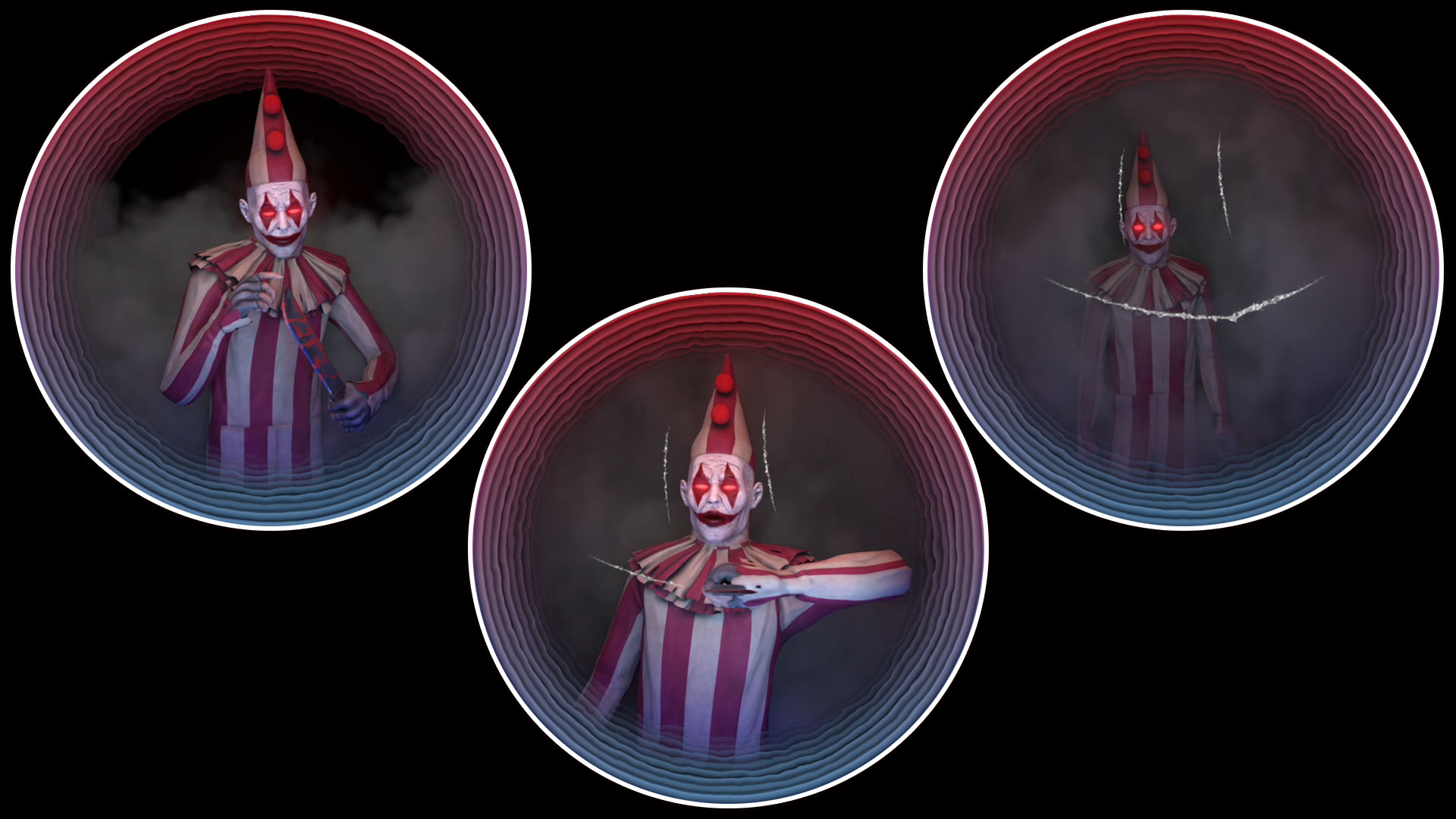 Spirit Halloween In-Store “Carnevil” Fun House Hologram Mirrors